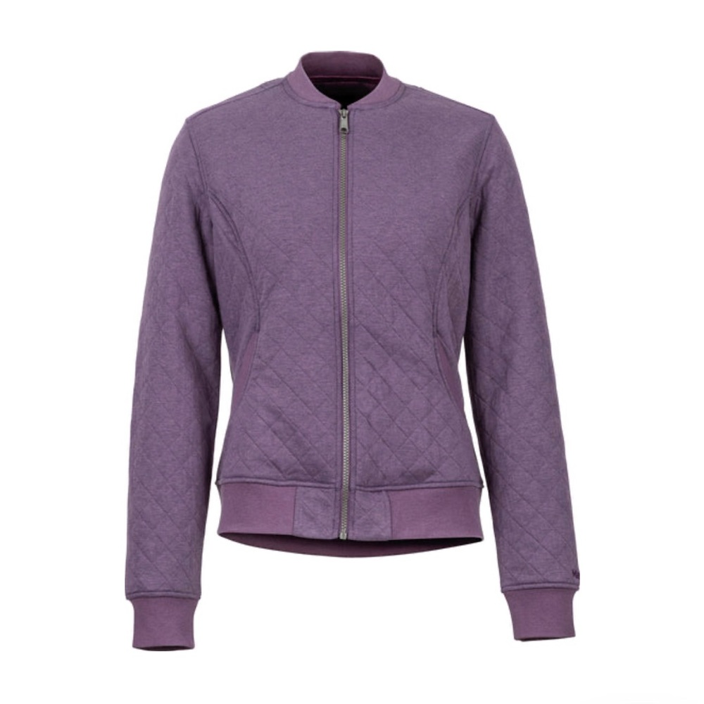 Marmot Womens Size Small Wool Blend Marlow Diamond Quilted Jacket Purple